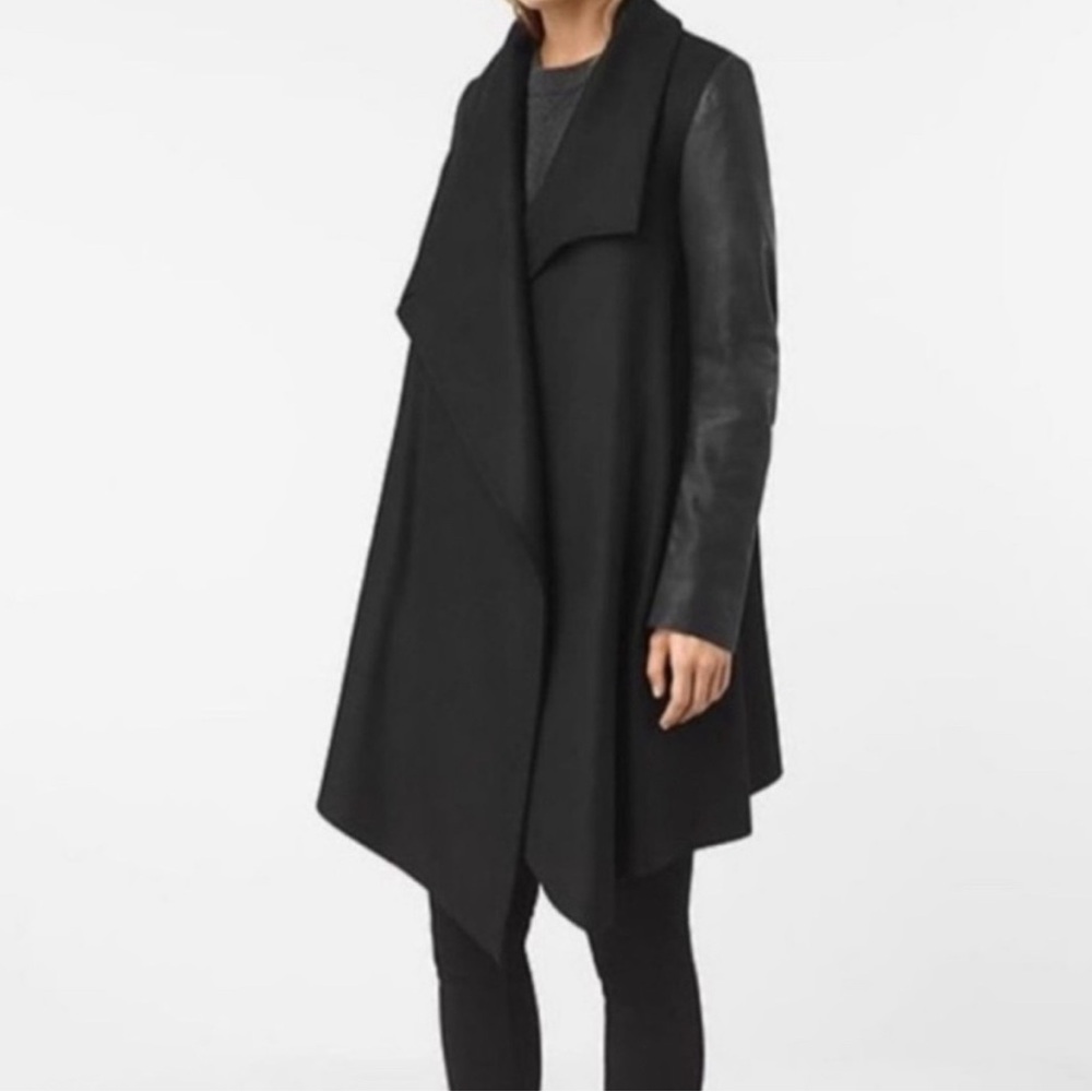 All Saints Black Hyde Monument Coat